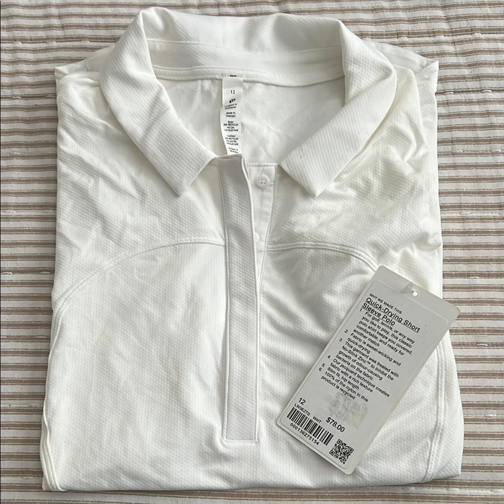 Lululemon Athletica White Button Down Shirt Premium Design